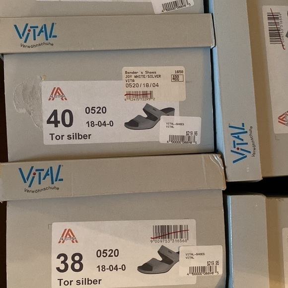 Vital Shoes tor silber mules in silver - Picture 10 of 13